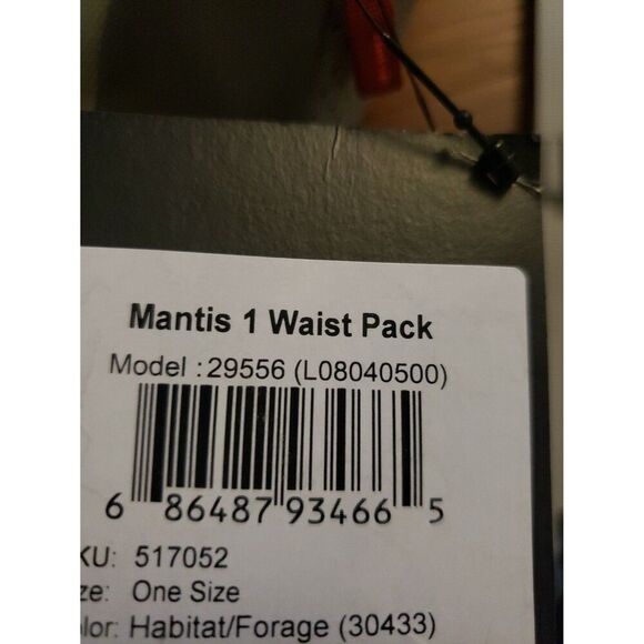 NWT Arc'teryx Mantis 1 Athleisure Outdoor Hiking Fanny Waist Pack Habitat/Forage - Picture 6 of 7